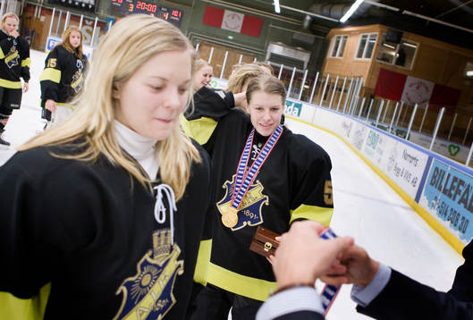 Sandra Claeson och Pernilla Winberg, (t.h)