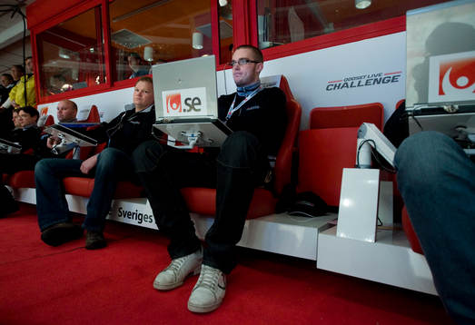 Spelare tar del i Oddset Live Challenge