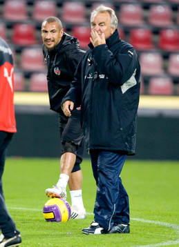 Henrik Larsson och Bosse Nilsson, tränare
