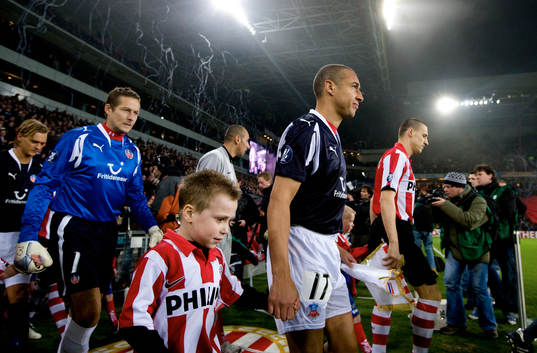 Daniel Andersson, målvakt och Henrik Larsson