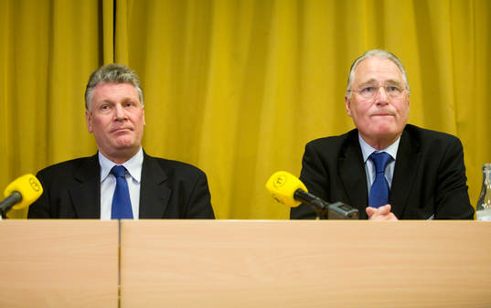 Pelle Svensson, ny VD och Bengt Madsen, ordförande