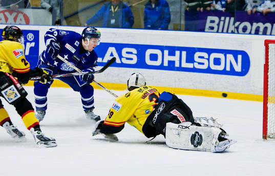 Jens Bergenström, Leksand, gör det matchavgörande
