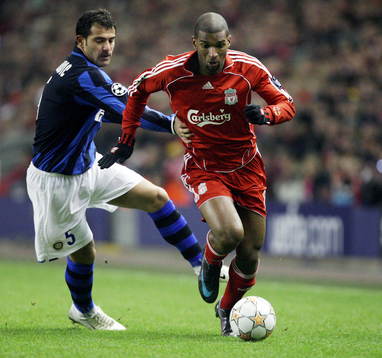 Ryan Babel, Liverpool och Dejan Stankovic, Inter