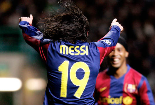 Lionel Messi, Barcelona, jubel