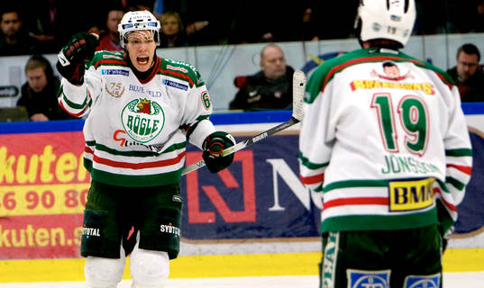 1-1, Andrée Persson, Rögle. Jubel