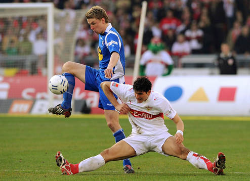 Maik Franz och Mario Gomez