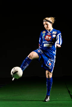 080225 Fotboll, dam, damallsvenskan, Linköping: Petra