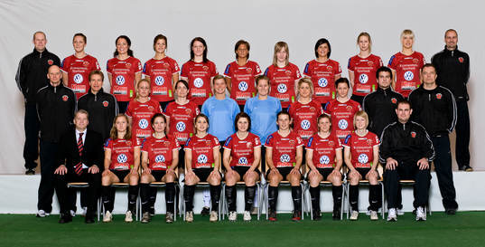 Fotboll, dam, damallsvenskan, Kristianstad, Lagbild