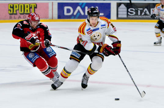 Ragnar Karlsson, Södertälje, och Janne Hauhtonen, Brynäs