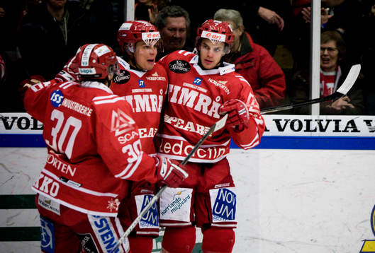 Fredrik Hynning, Timrå 1-0 (jubel)