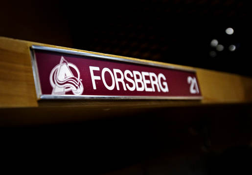 Peter Forsberg har redan sin plats i omklädningsrummet