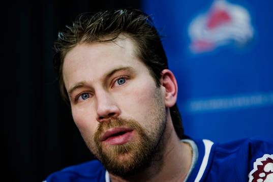 Peter Forsberg på presskonferens