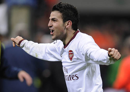 Cesc Fabregas, Arsenal, jubel