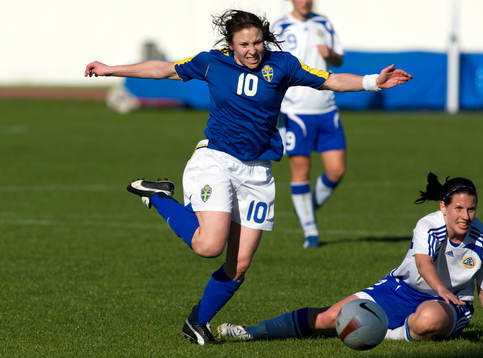 Hanna Ljungberg, Sverige, och Petra Vaelma, Finland