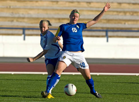 Leena Puranen, Finland, och Nilla Fischer, Sverige