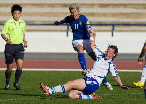 Victoria Svensson, Sverige, och Sanna Malaska, Finland