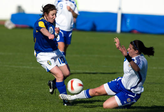 Hanna Ljungberg, Sverige, och Petra Vaelma, Finland