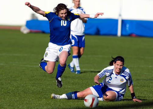 Hanna Ljungberg, Sverige, och Petra Vaelma, Finland