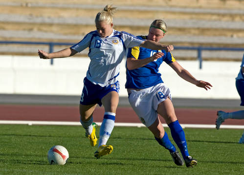 Leena Puranen, Finland, och Nilla Fischer, Sverige