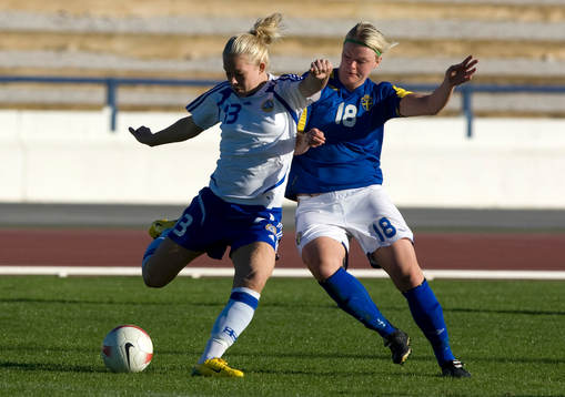 Leena Puranen, Finland, och Nilla Fischer, Sverige