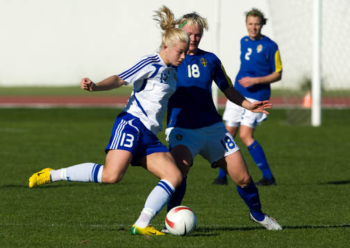Leena Puranen, Finland, och Nilla Fischer, Sverige