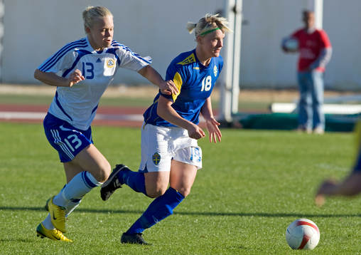 Leena Puranen, Finland, och Nilla Fischer, Sverige