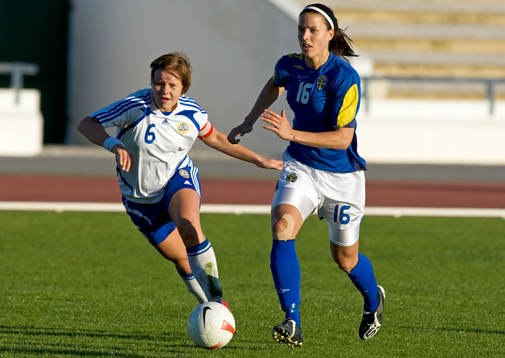 Tiina Salmén, Finland, och Jessica Landström, Sverige