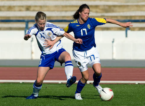 Linda Sällström, Finland, och Johanna Almgren, Sverige