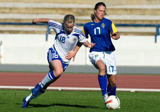 Linda Sällström, Finland, och Johanna Almgren, Sverige