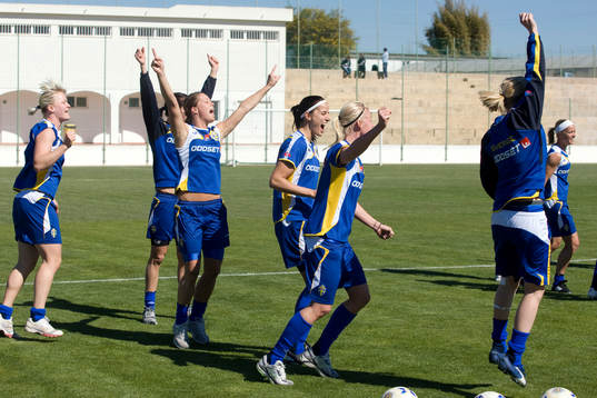 Nilla Fischer, Lotta Schelin, Johanna Almgren,  Jessica