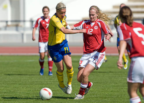 Victoria Svensson, Sverige, och Line Röddik Hansen, Danmark