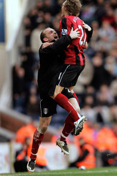 Jimmy Bullard och Danny Murphy, jubel