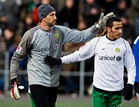 Rami Shaaban, målvakt, Hammarby, och Erkan Zengin, Hammarby