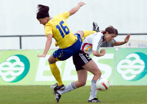 Jessica Landström, Sverige, och Annike Krahn, Tyskland