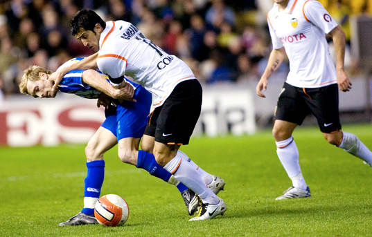 Fotboll, La Liga, Spansk liga, Valencia - Deportivo La