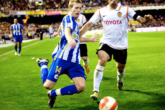 Fotboll, La Liga, Spansk liga, Valencia - Deportivo La
