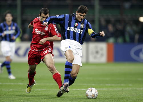 Javier Mascherano, Liverpool och Javier Zanetti, Inter