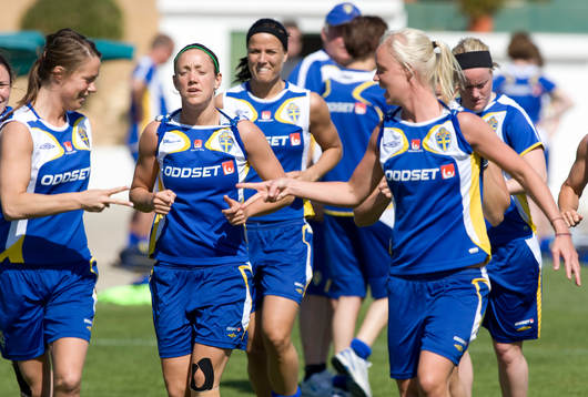 Johanna Almgren, Therese Sjögran,  Jessica Landström och