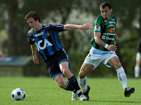 Per Johansson, Djurgården, och Levon Pachajyan, GAIS