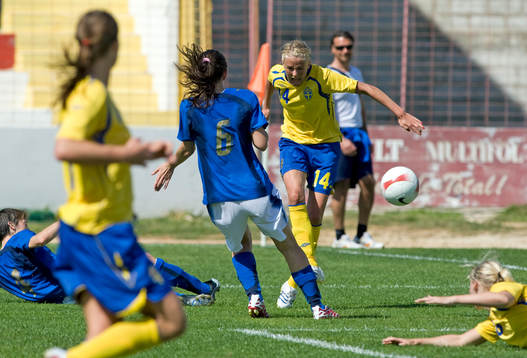 Josefine Öqvist, Sverige, gör 1-0
