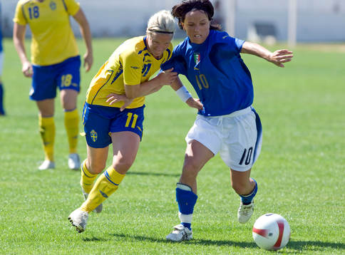 Victoria Svensson, Sverige,  och Tatiana Zorri, Italien