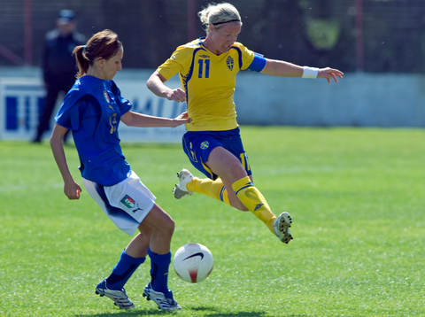 Giorgia Mota, Italien, och Victoria Svensson, Sverige