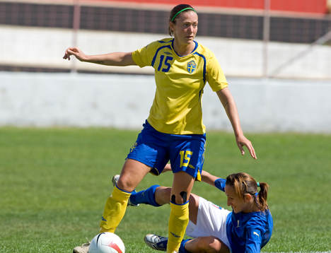 Therese Sjögran, Sverige, och Giorgia Mota, Italien