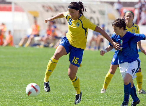 Jessica Landström, Sverige, och Alessia Tuttino, Italien
