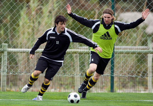 Lukas Valdemarin, AIK, och Nils-Eric Johansson, AIK