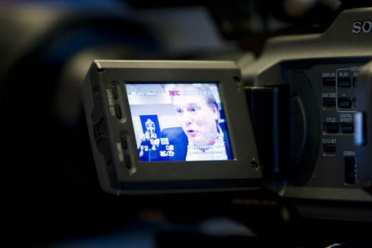 Videokamera, video, tvskärm
