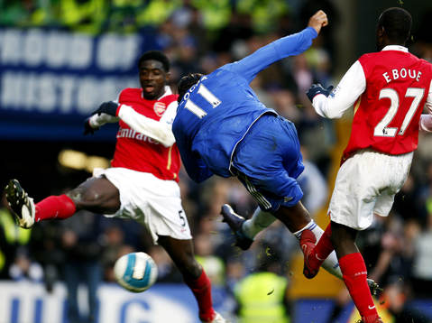 Didier Drogba, Chelsea, gör mål