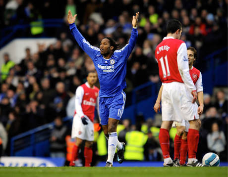 Didier Drogba, Chelsea, jubel