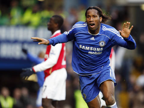 Didier Drogba, Chelsea, jubel