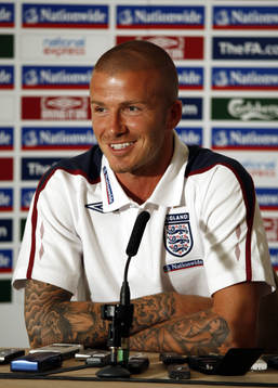 David Beckham. Tatuering, tatueringar